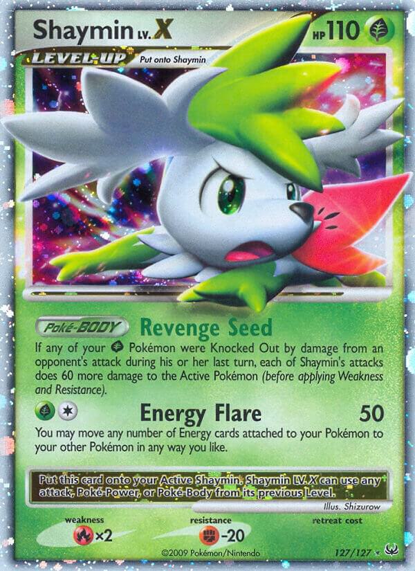 2009 Pokemon Platinum 127/127 Shaymin Lv.X (Sky Forme) Ultra Rare LP