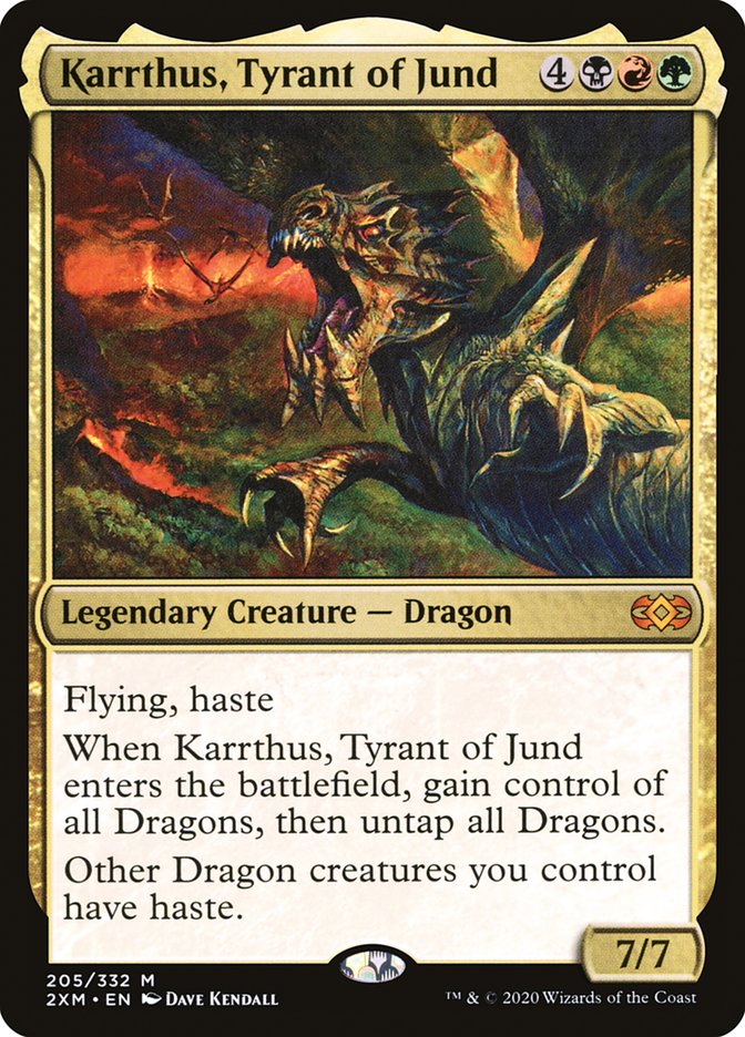 Karrthus, Tyrant of Jund 205/332 (Double Masters)  - Foil