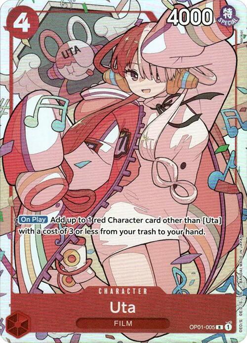 Uta (PCC -Uta-) OP01-005 (One Piece Promotion Cards)  - Alternate Art Foil