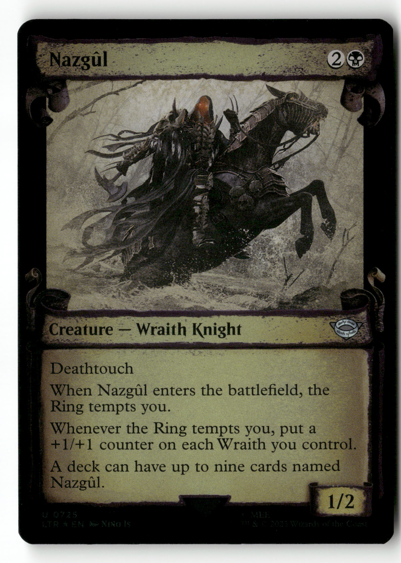 MTG: The Lord of the Rings: 725 Nazgul (0725) (Showcase Scrolls) Foil