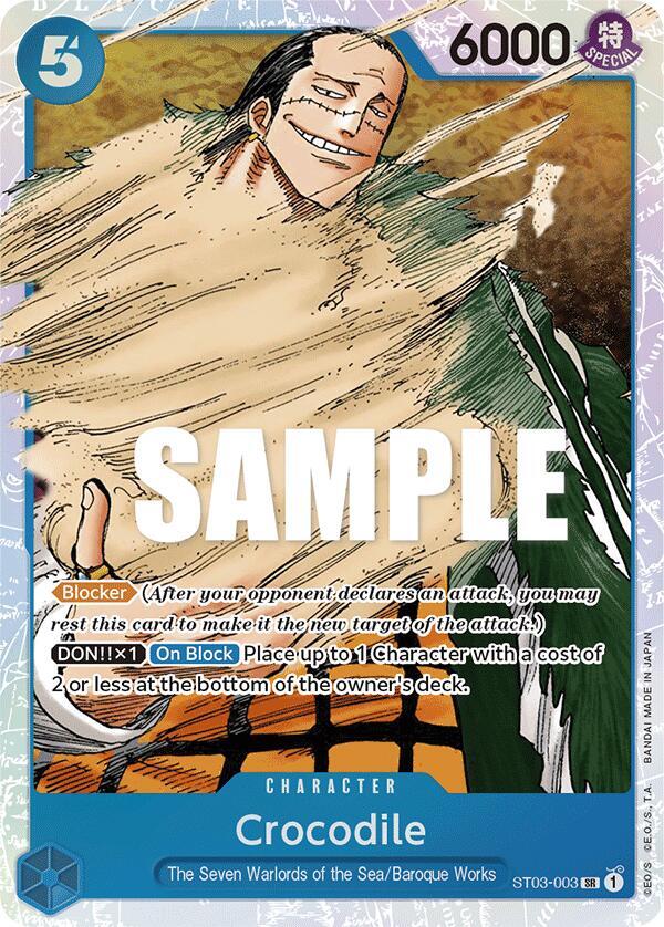 Crocodile ST03-003 (Starter Deck 3: The Seven Warlords of The Sea)  - Foil