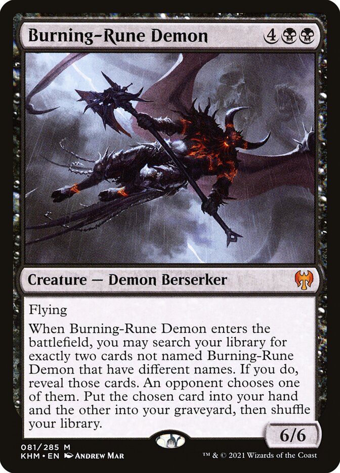 Burning-Rune Demon 81 (Kaldheim) 