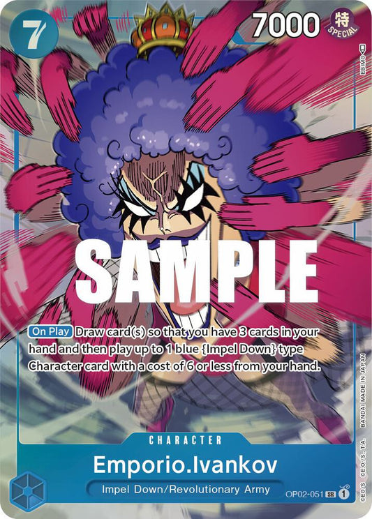 Emporio.Ivankov OP02-051 (Paramount War)  - Alternate Art Foil