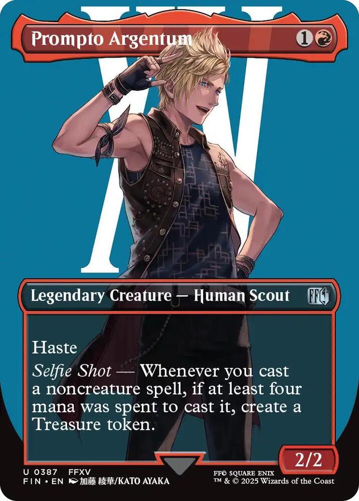 Prompto Argentum  387 (FINAL FANTASY)  - Borderless Foil