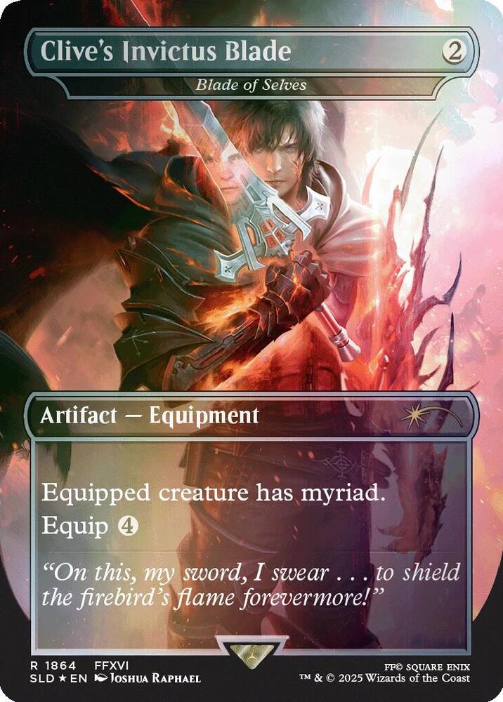 Clive's Invictus Blade // Blade of Selves 1864 (Secret Lair Drop Series)  - Borderless Rainbow Foil