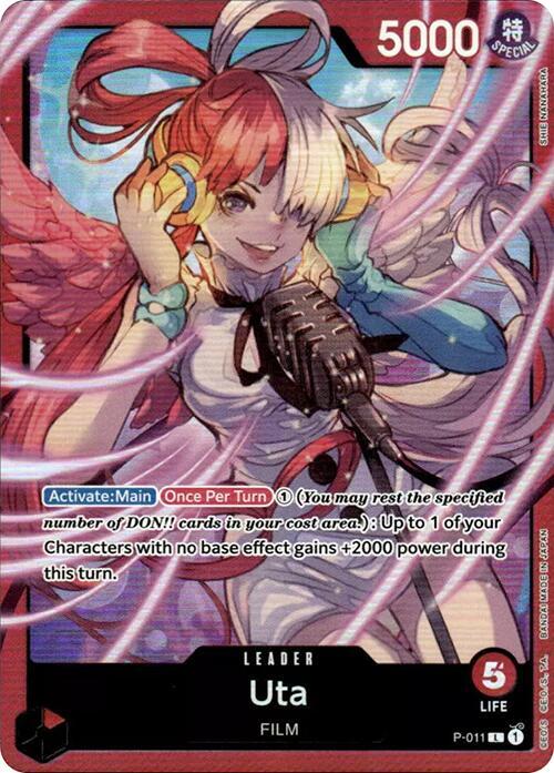Uta (PCC -Uta-) P-011 (One Piece Promotion Cards)  - Alternate Art Foil