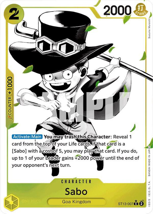 Sabo ST13-007 (Ultra Deck: The Three Brothers)  - Parallel Foil