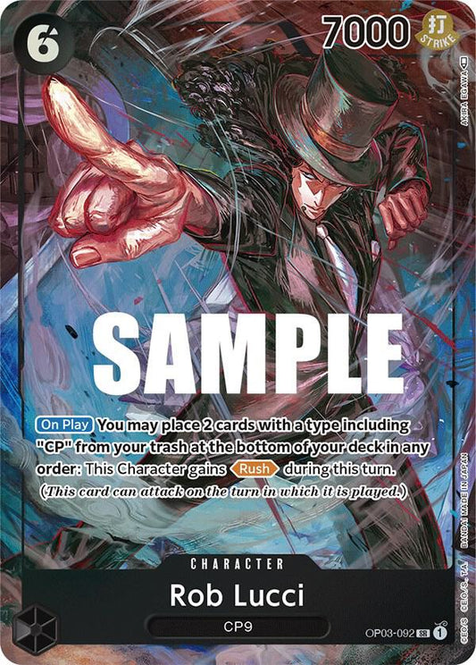Rob Lucci OP03-092 (Pillars of Strength)  - Alternate Art Foil