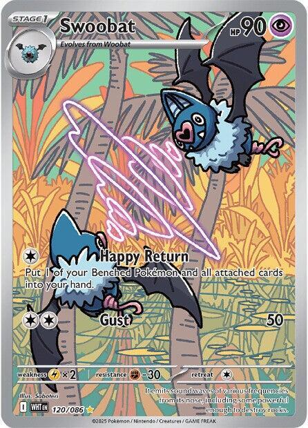 Swoobat 120/086 (SV: White Flare)  - Holofoil