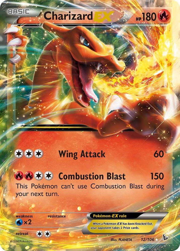 2014 Pokemon XY - Flashfire 12/106 Charizard EX Ultra Rare