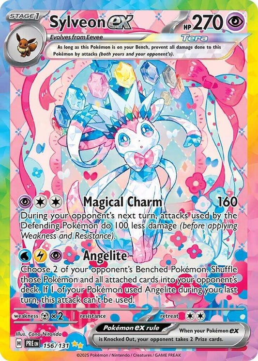 Sylveon ex 156/131 (SV: Prismatic Evolutions)  - Holofoil