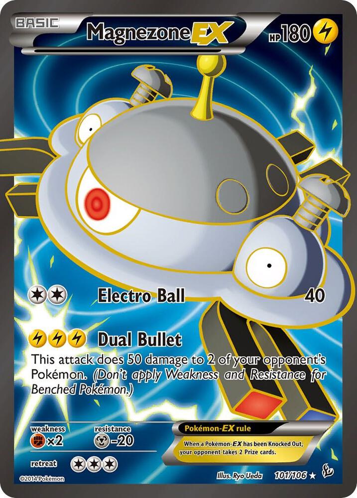 2014 Pokemon XY - Flashfire 101/106 Magnezone EX Ultra Rare
