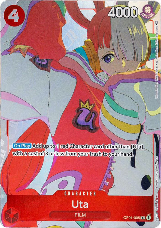 Uta (Gift Col.) OP01-005 (One Piece Promotion Cards)  - Alternate Art Foil