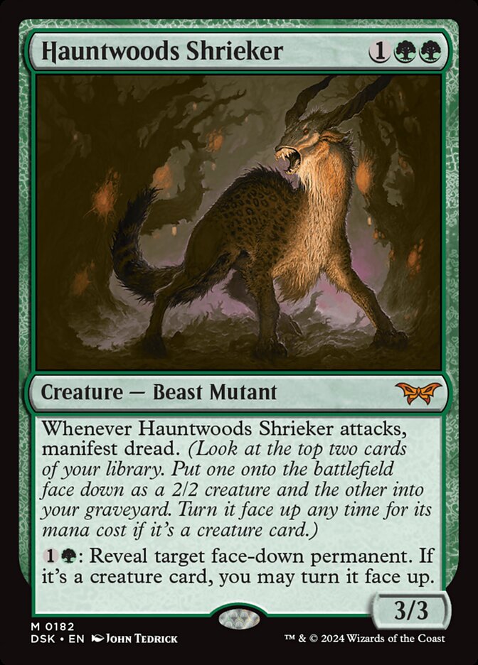 Hauntwoods Shrieker 182/286 (Duskmourn: House of Horror) 