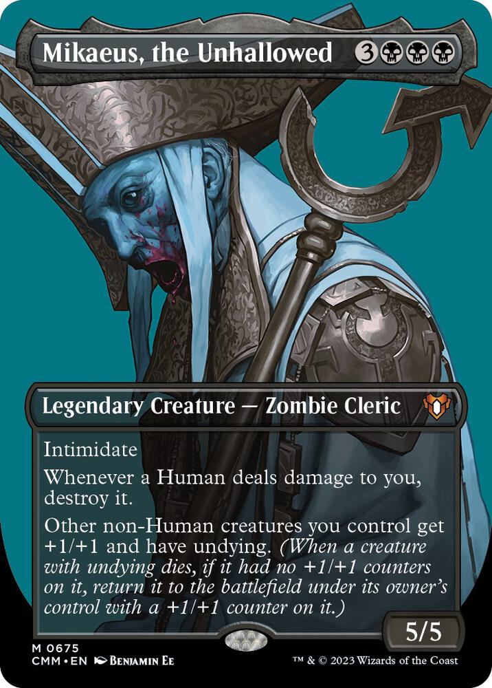 Mikaeus, the Unhallowed 675/451 (Commander Masters)  - Borderless Foil