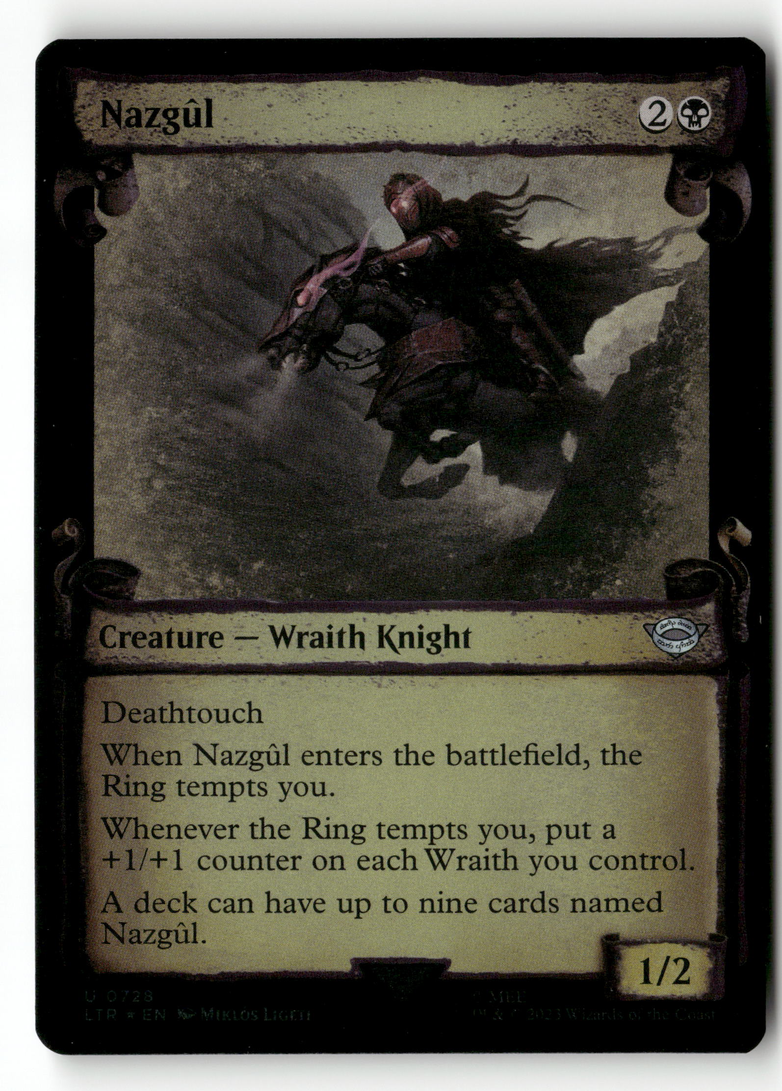 MTG: The Lord of the Rings: 728 Nazgul (0728) (Showcase Scrolls) Foil