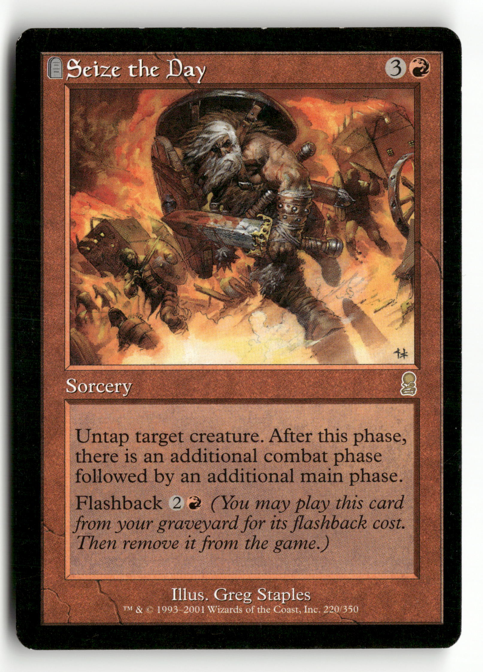 2001 MTG Magic The Gathering Odyssey 220/350 Seize the Day