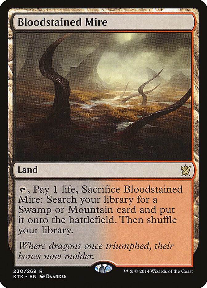 MTG Khans of Tarkir 230 Bloodstained Mire R NM