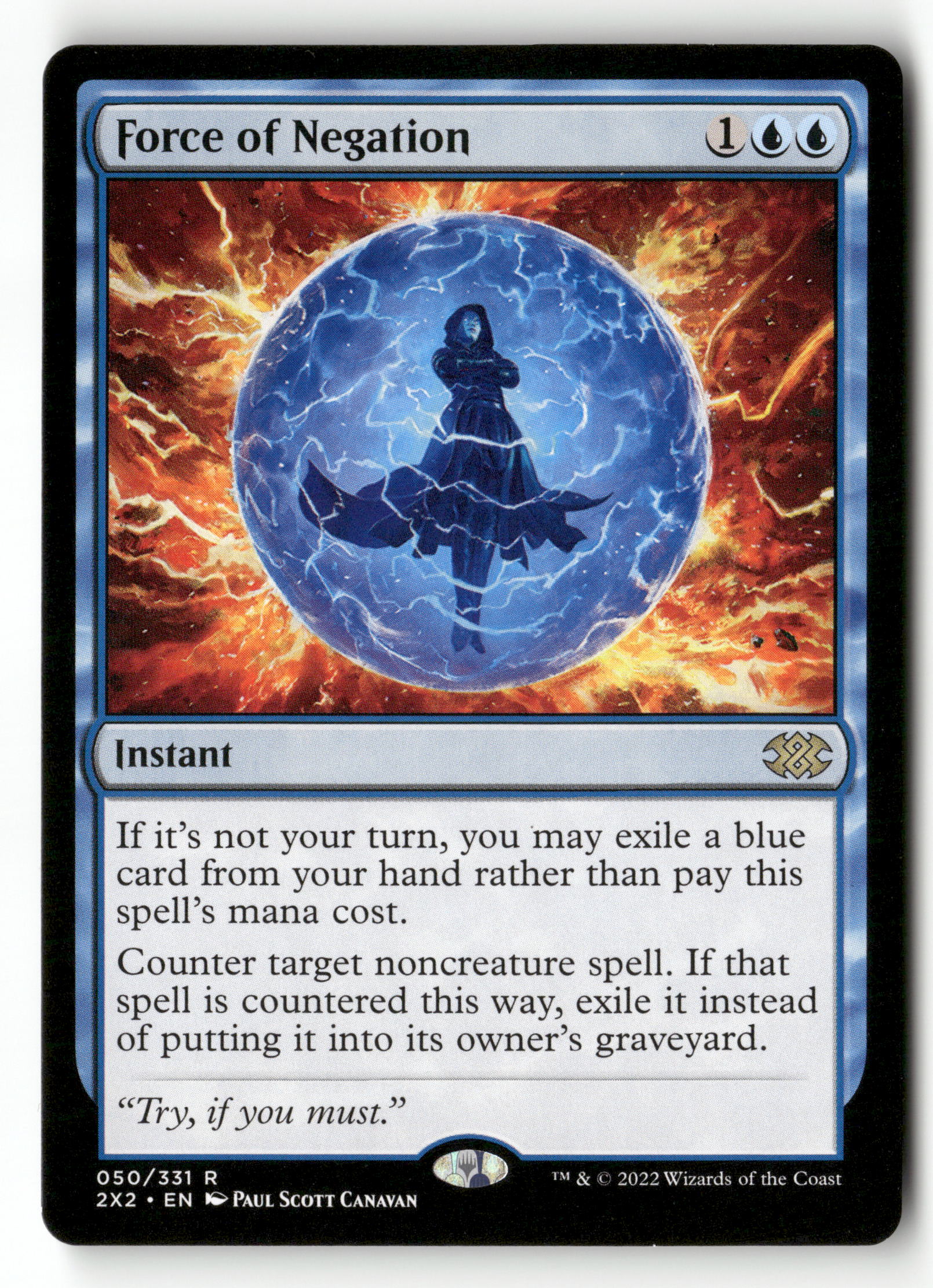 MTG Double Masters 2022 50 Force of Negation R NM