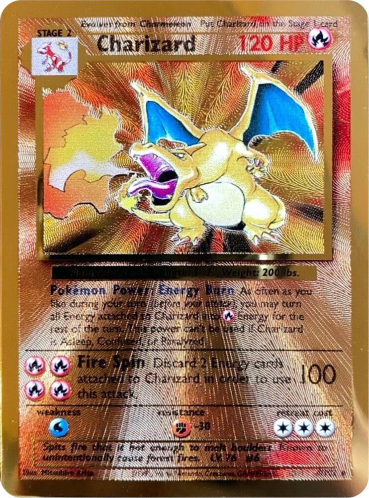 Charizard Celebrations Metal Card 004/102 (Miscellaneous Cards & Products)  - Holofoil