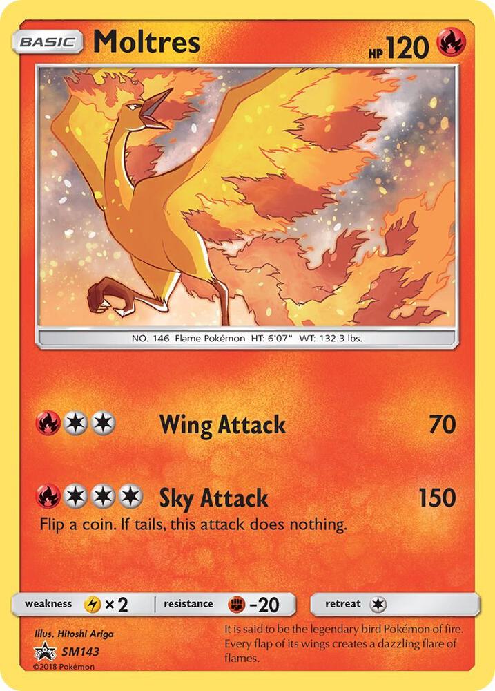 Moltres SM143 (SM Promos)  - Holofoil