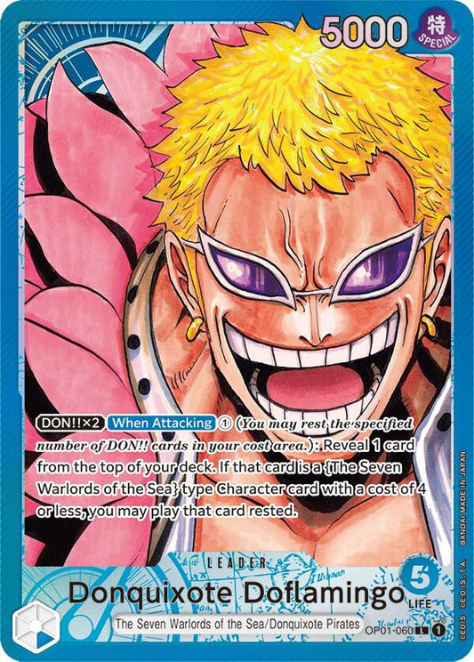 Donquixote Doflamingo OP01-060 (Romance Dawn)  - Alternate Art Foil