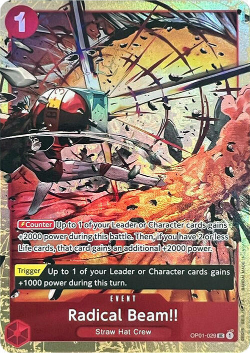 Radical Beam!! (PCC Vol.1) OP01-029 (One Piece Promotion Cards)  - Alternate Art Foil