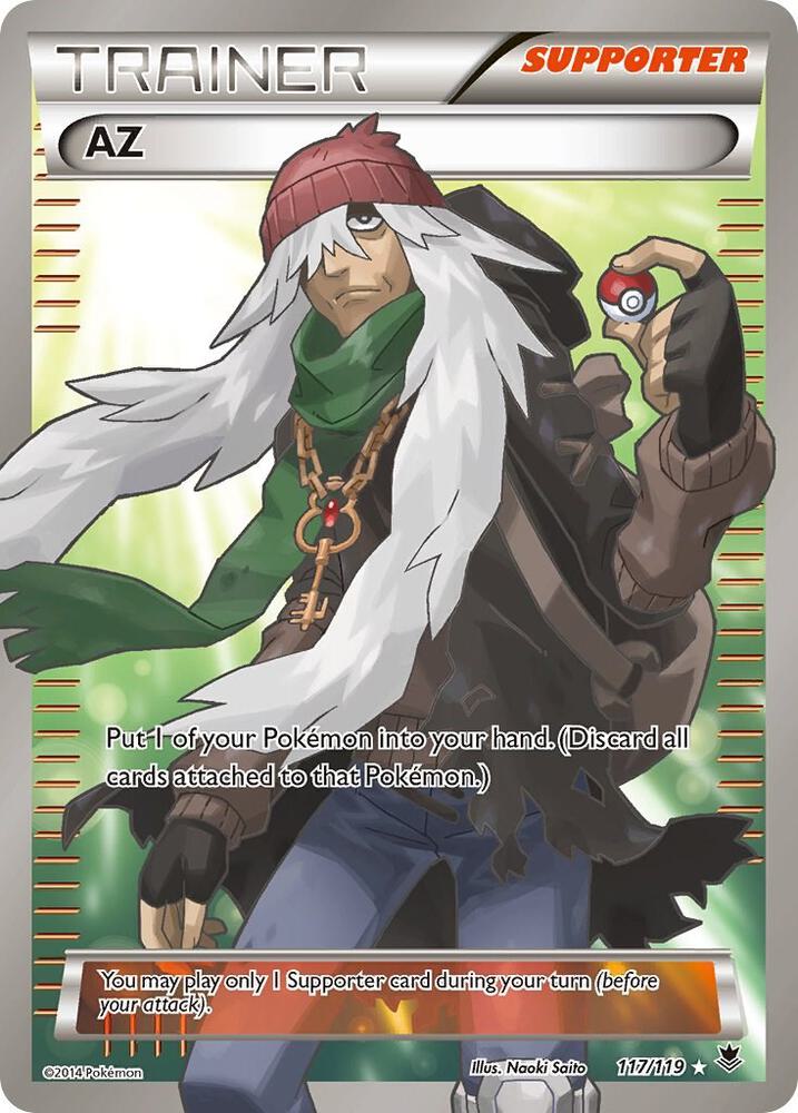 2014 Pokemon XY - Phantom Forces 117/119 AZ Full Art Ultra Rare