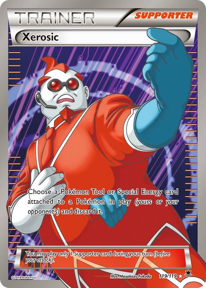 2014 Pokemon XY - Phantom Forces 119/119 Xerosic Full Art Ultra Rare
