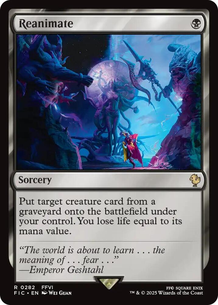 Reanimate Surge Foil 282 (Commander: FINAL FANTASY)  - Surge Foil