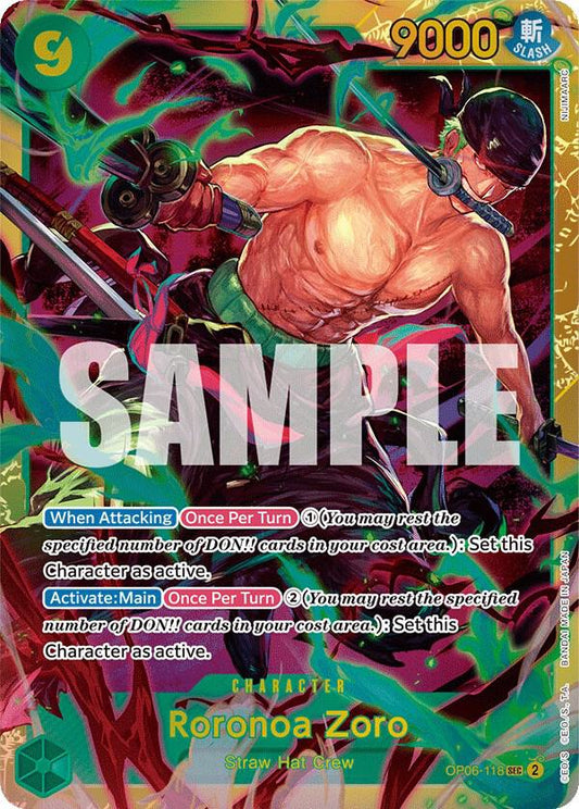 Roronoa Zoro OP06-118 (Wings of the Captain)  - Foil