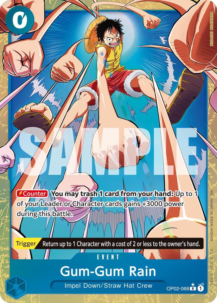 Gum-Gum Rain OP02-068 (Premium Booster -The Best- Vol. 2)  - Alternate Art Foil