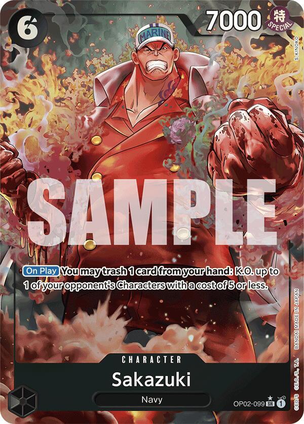 Sakazuki OP02-099 (Premium Booster -The Best-)  - Alternate Art Foil