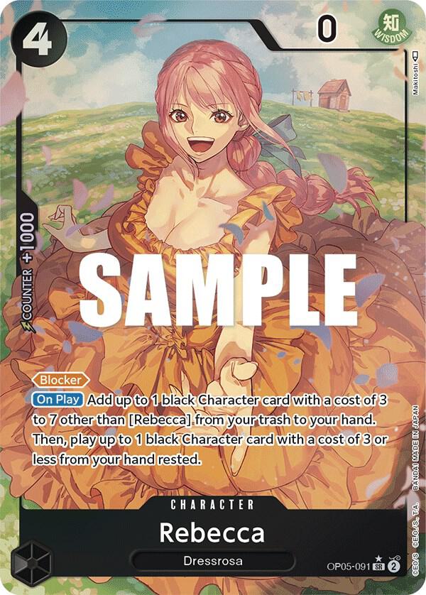 Rebecca OP05-091 (Awakening of the New Era)  - Alternate Art Foil