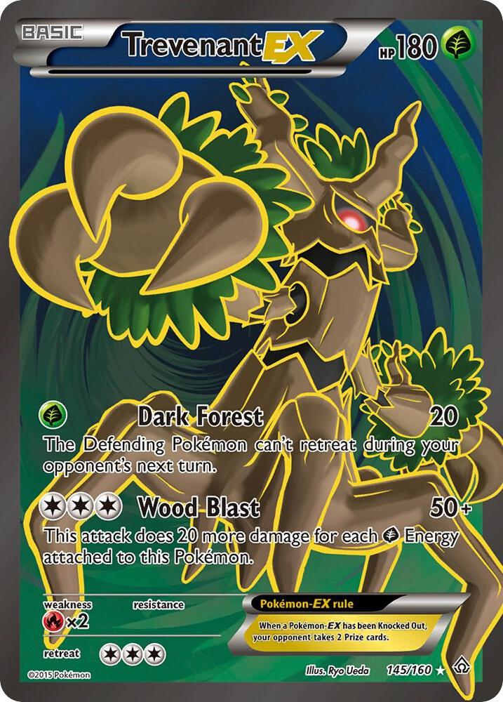 2015 Pokemon XY - Primal Clash 145/160 Trevenant EX Ultra Rare