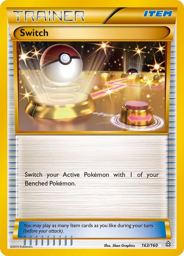 2015 Pokemon XY - Primal Clash 163/160 Switch Secret Rare