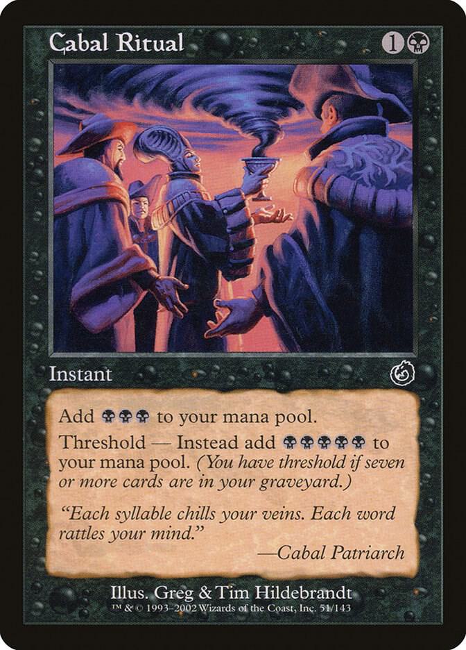 MTG Torment 51 Cabal Ritual C LP