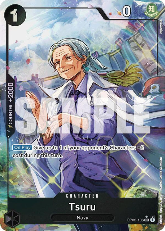 Tsuru OP02-106 (Premium Booster -The Best-)  - Full Art Foil