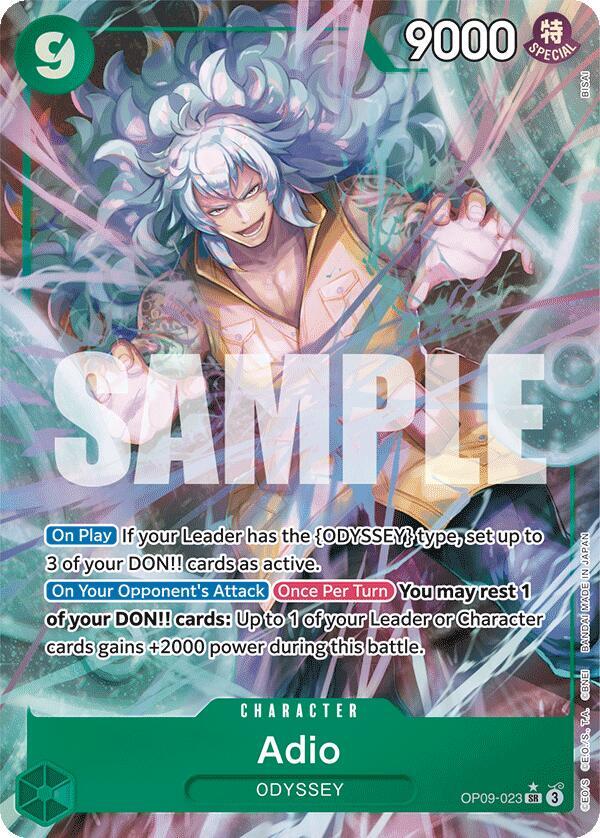 Adio OP09-023 (Emperors in the New World)  - Alternate Art Foil