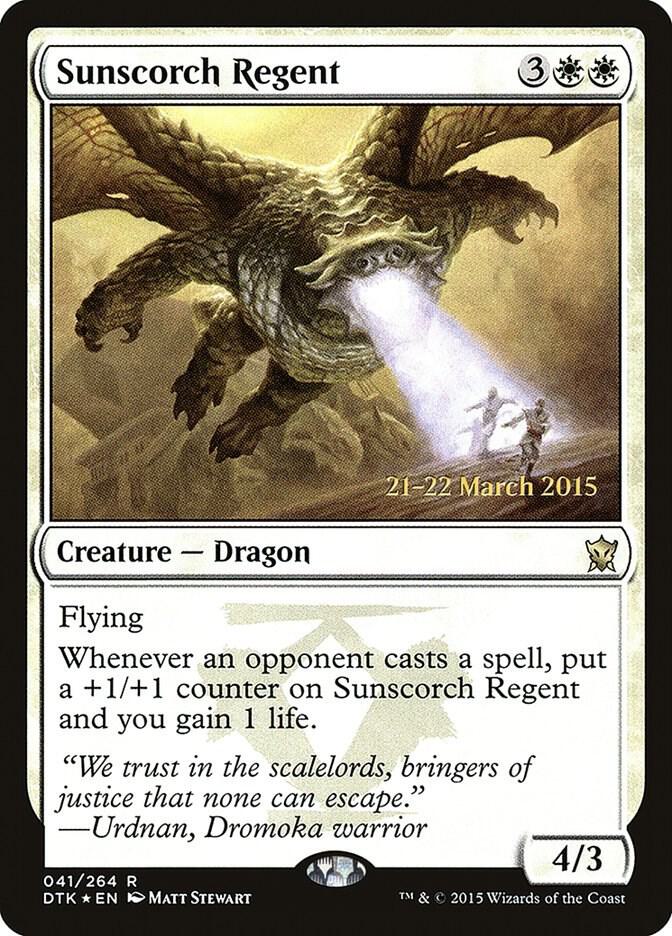 MTG Prerelease Cards 41 Sunscorch Regent R NM Foil
