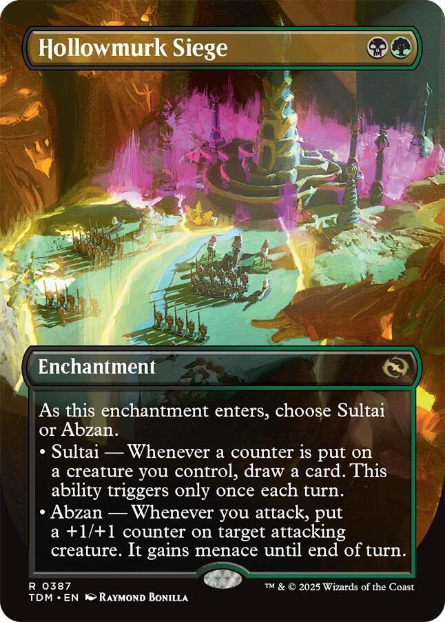 Hollowmurk Siege 387 (Tarkir: Dragonstorm)  - Borderless Foil
