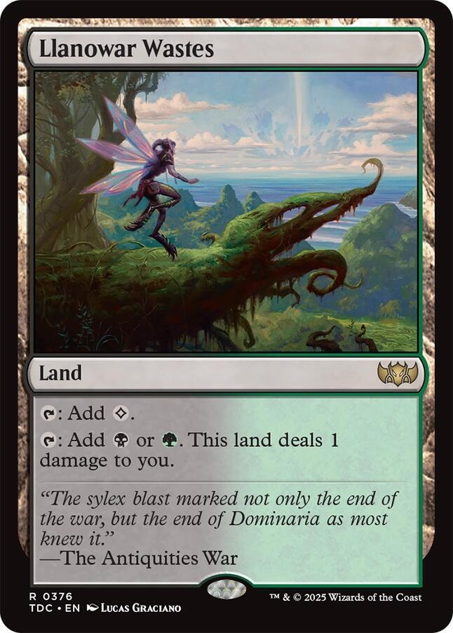 Llanowar Wastes 376 (Commander: Tarkir: Dragonstorm) 