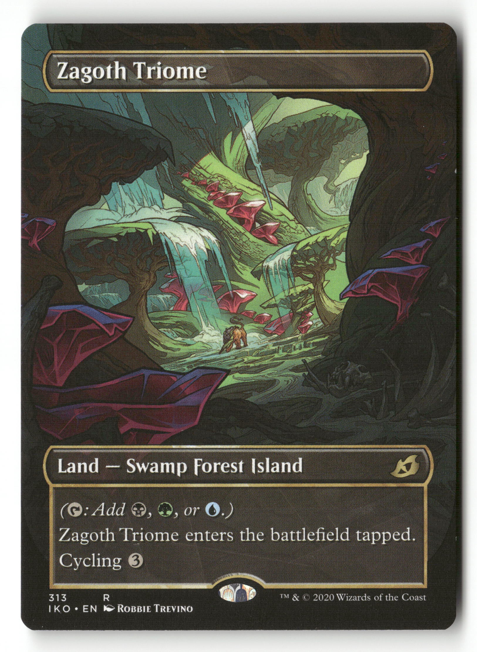 MTG Ikoria: Lair of Behemoths 313 Zagoth Triome (Showcase) R NM