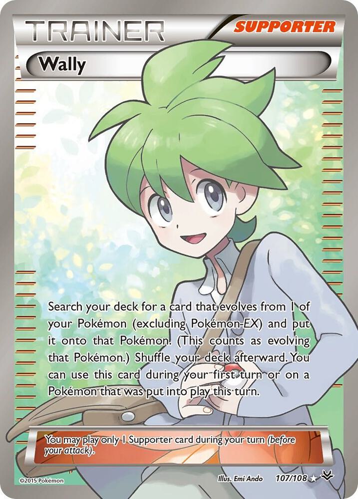 2015 Pokemon XY - Roaring Skies 107/108 Wally Full Art Ultra Rare