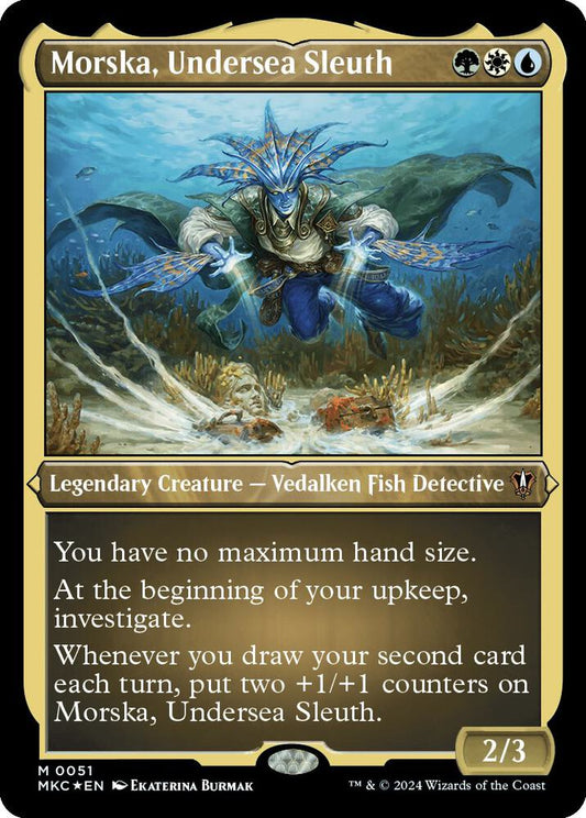 Morska Undersea Sleuth Display Commander Thick Stock 51 (Commander: Murders at Karlov Manor)  - Foil