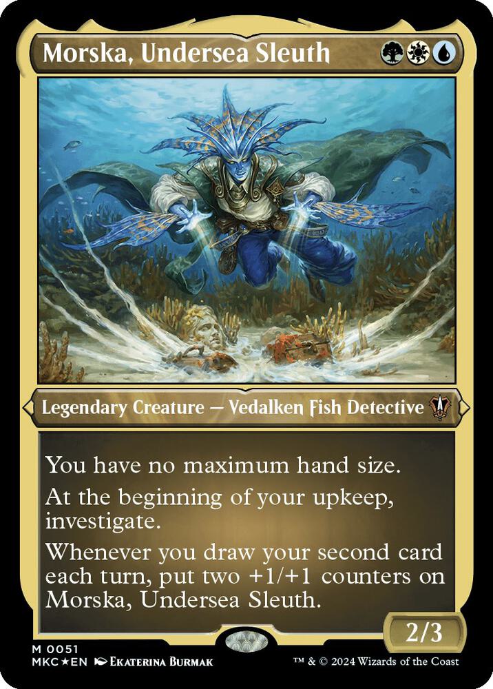 Morska Undersea Sleuth Display Commander Thick Stock 51 (Commander: Murders at Karlov Manor)  - Foil