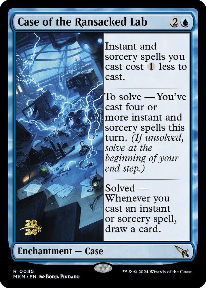 Case of the Ransacked Lab 45s/182 (Prerelease Cards)  - Foil