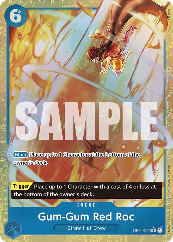 Gum-Gum Red Roc OP04-056 (Premium Booster -The Best-)  - Alternate Art Foil