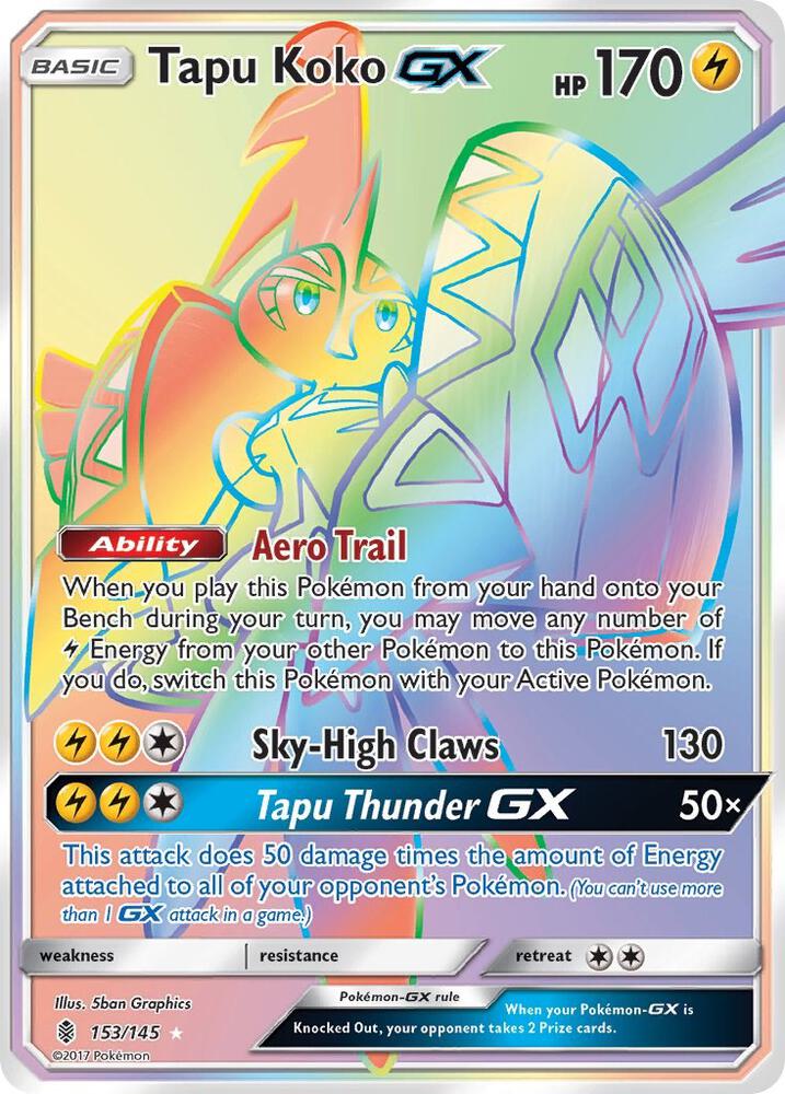 Tapu Koko GX 153/145 (SM - Guardians Rising)  - Holofoil