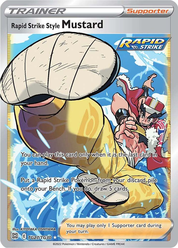 Rapid Strike Style Mustard TG27/TG30 (SWSH09: Brilliant Stars Trainer Gallery)  - Holofoil